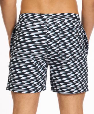 Men's 5" Geometric-Print Swim Shorts