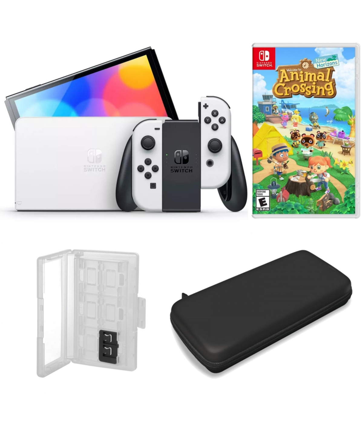 UPC 658580286125 product image for Nintendo Switch Oled in White with Animal Crossing & Accessories | upcitemdb.com