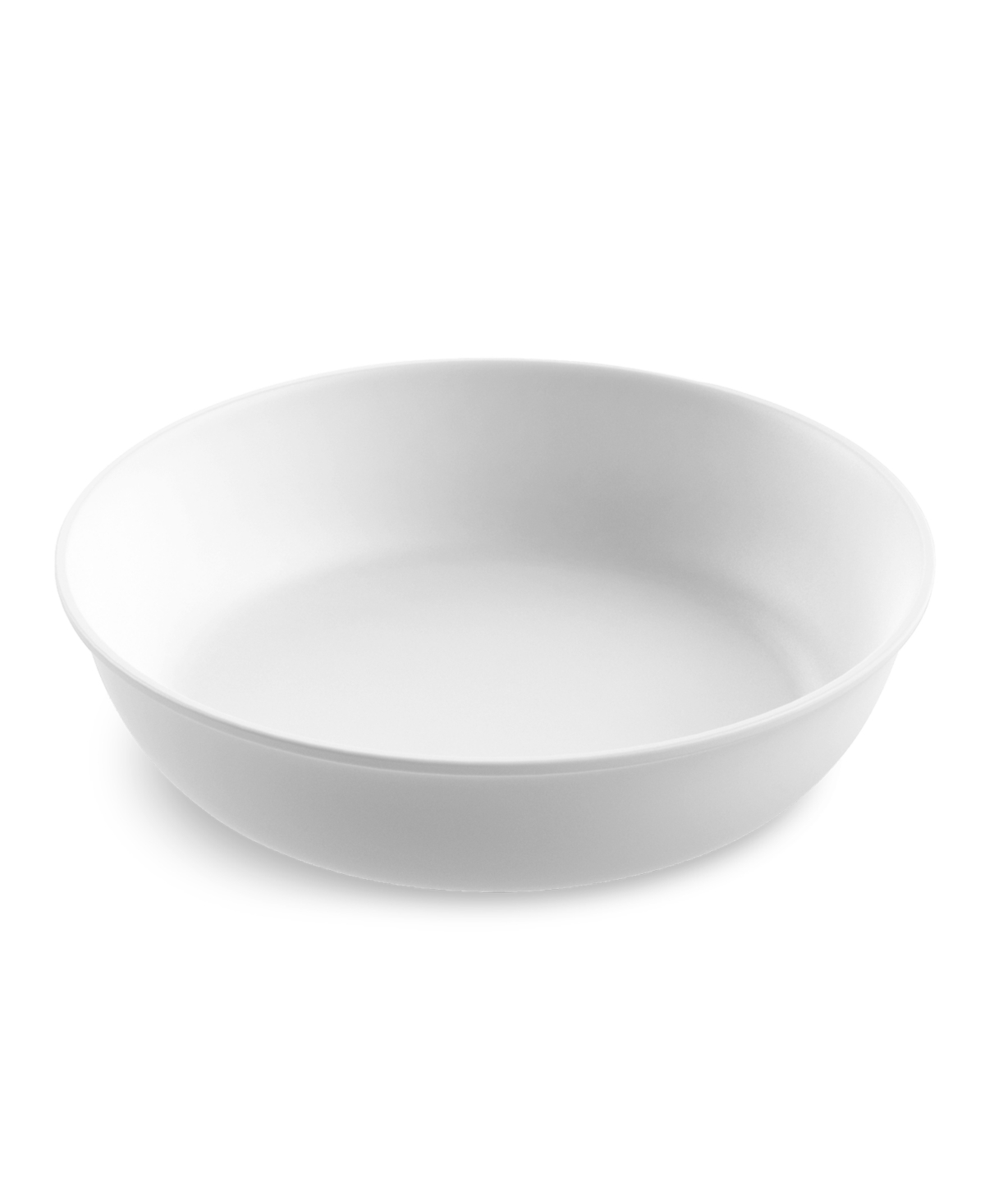 Tarhong Edge Matte Serve Bowl In White