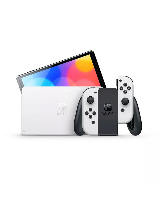 Nintendo Switch OLED in White with Ring Fit and Accessories