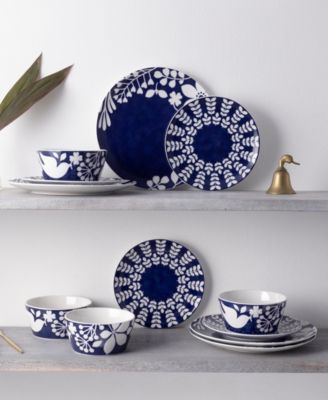 Bluefjord Set of 4 Coupe Salad Plates, 8.25"