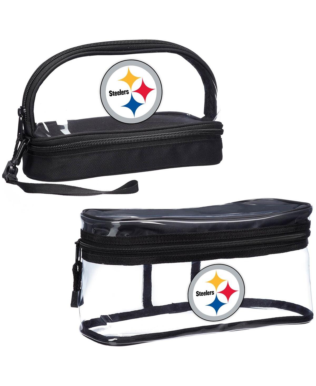 Northwest Company Men's And Women's The  Pittsburgh Steelers Two-piece Travel Set In Black