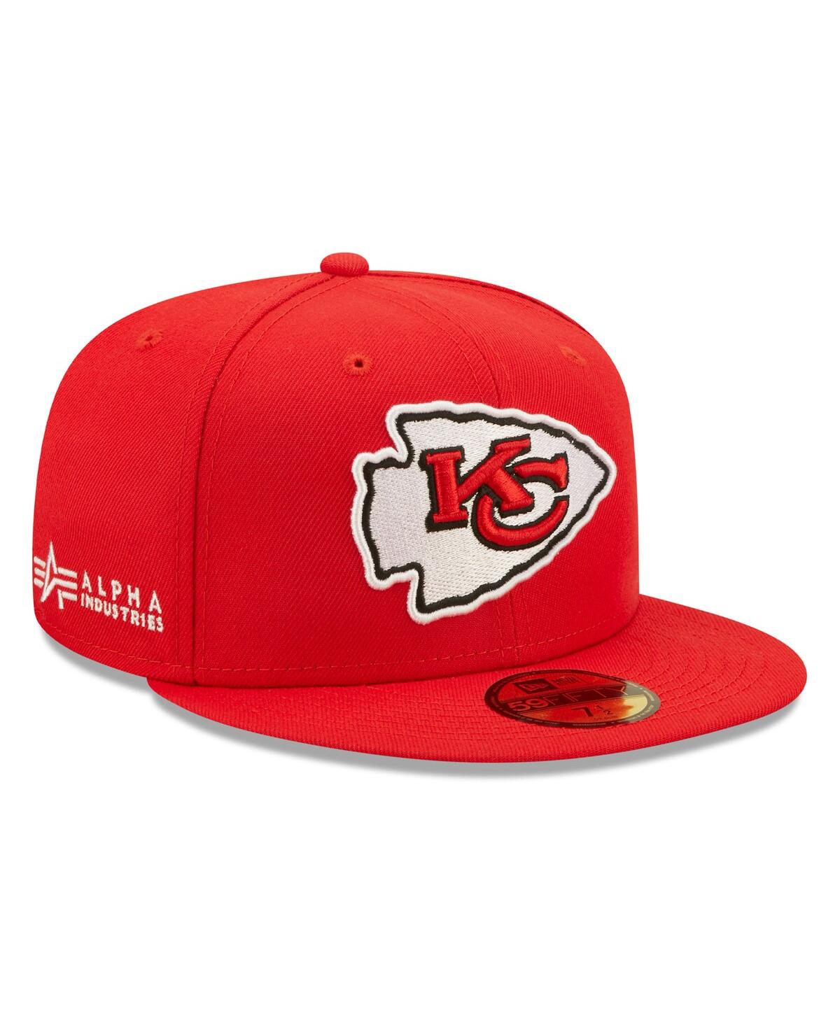 New Era Men's  X Alpha Industries Red Kansas City Chiefs Alpha 59fifty Fitted Hat