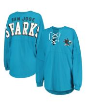 Women's San Jose Sharks G-III 4Her by Carl Banks Teal Extra Inning Pullover  Hoodie