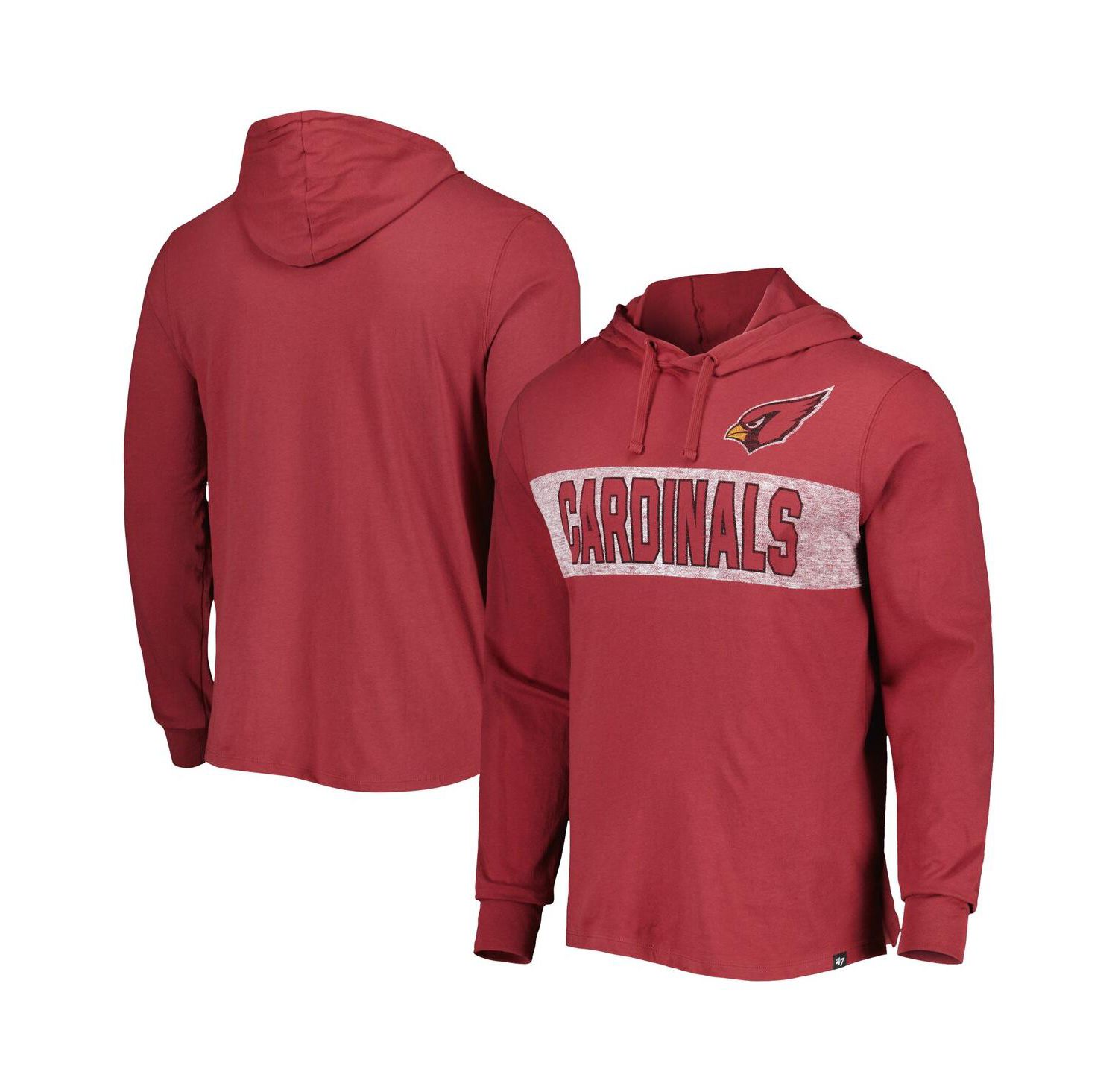 Men's Cardinal Arizona Cardinals Field Franklin Pullover Hoodie
