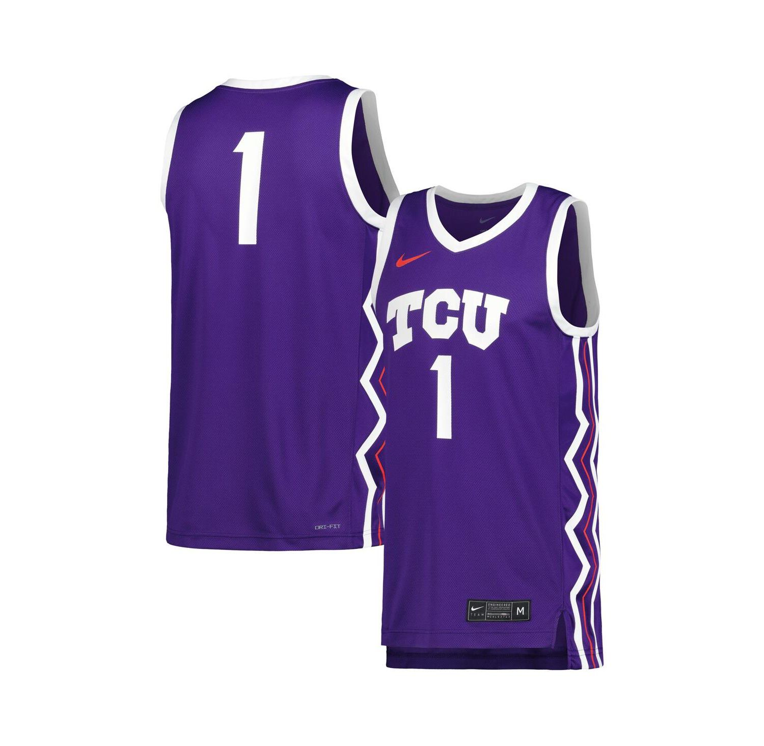 Men's Purple TCU Horned Frogs Replica Basketball Jersey