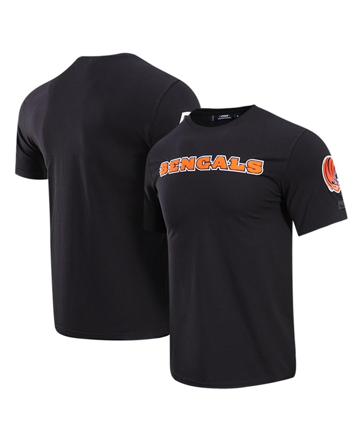 Shop Pro Standard Men's  Black Cincinnati Bengals Classic Chenille T-shirt