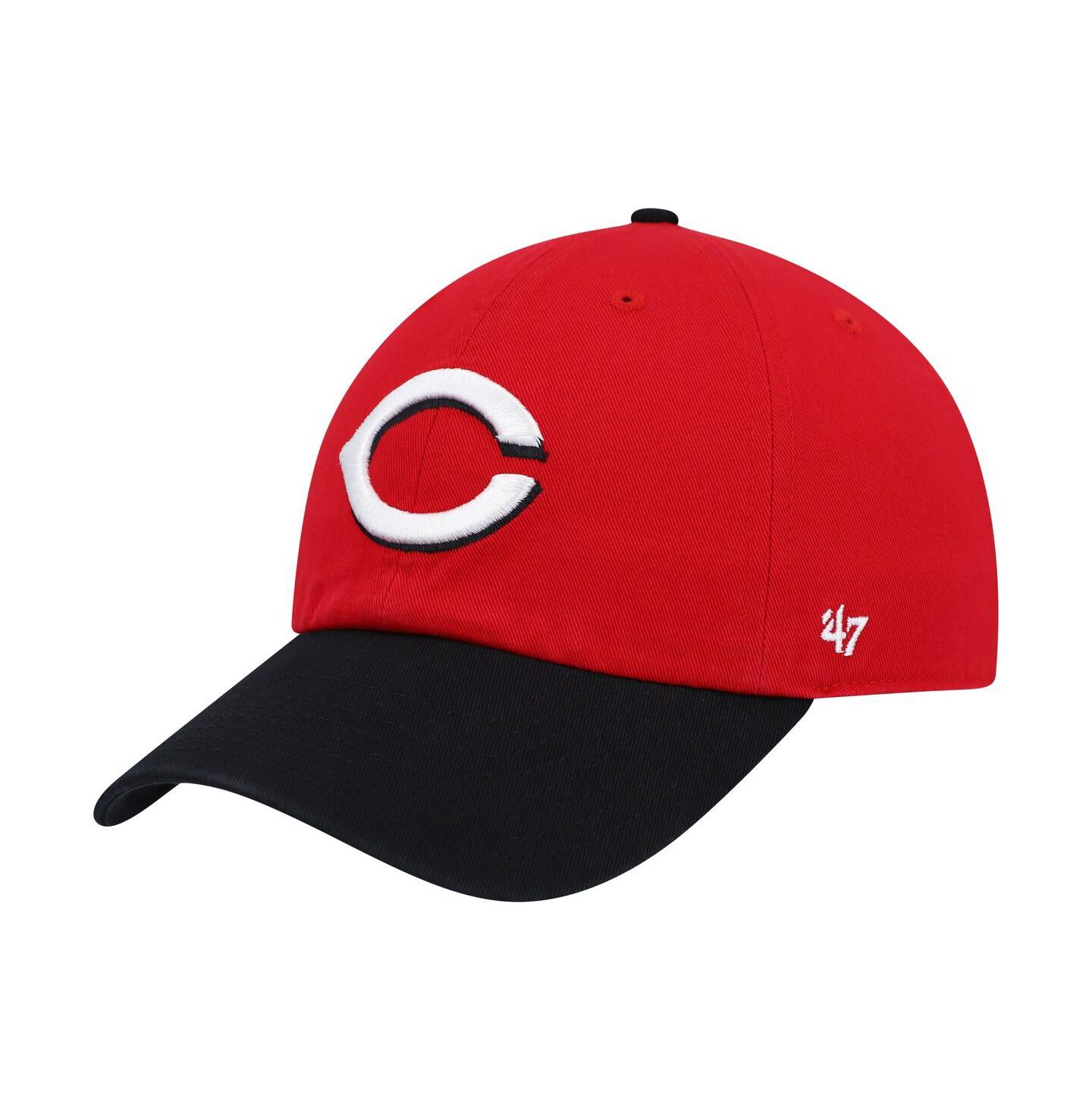Мужская кепка '47 Brand Red, Black Cincinnati Reds Clean Up Adjustable Hat — фото 2