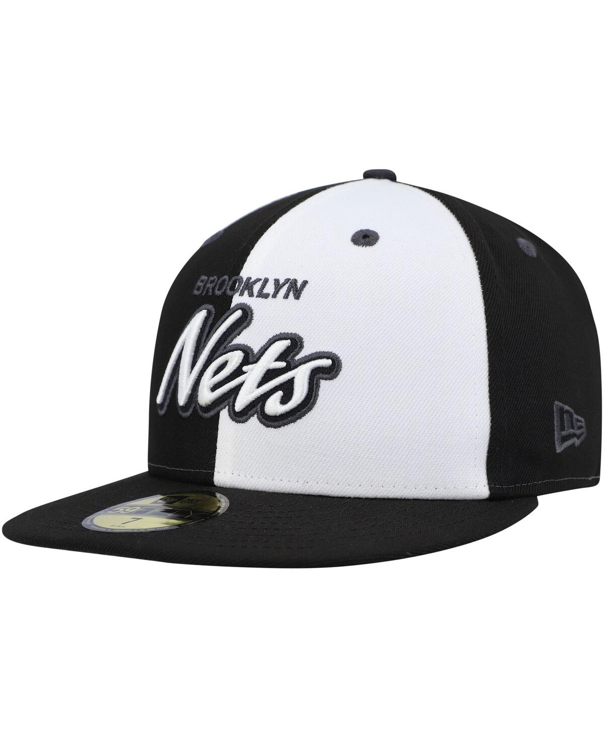 Men's New Era White Brooklyn Nets Griswold 59FIFTY Fitted Hat - White