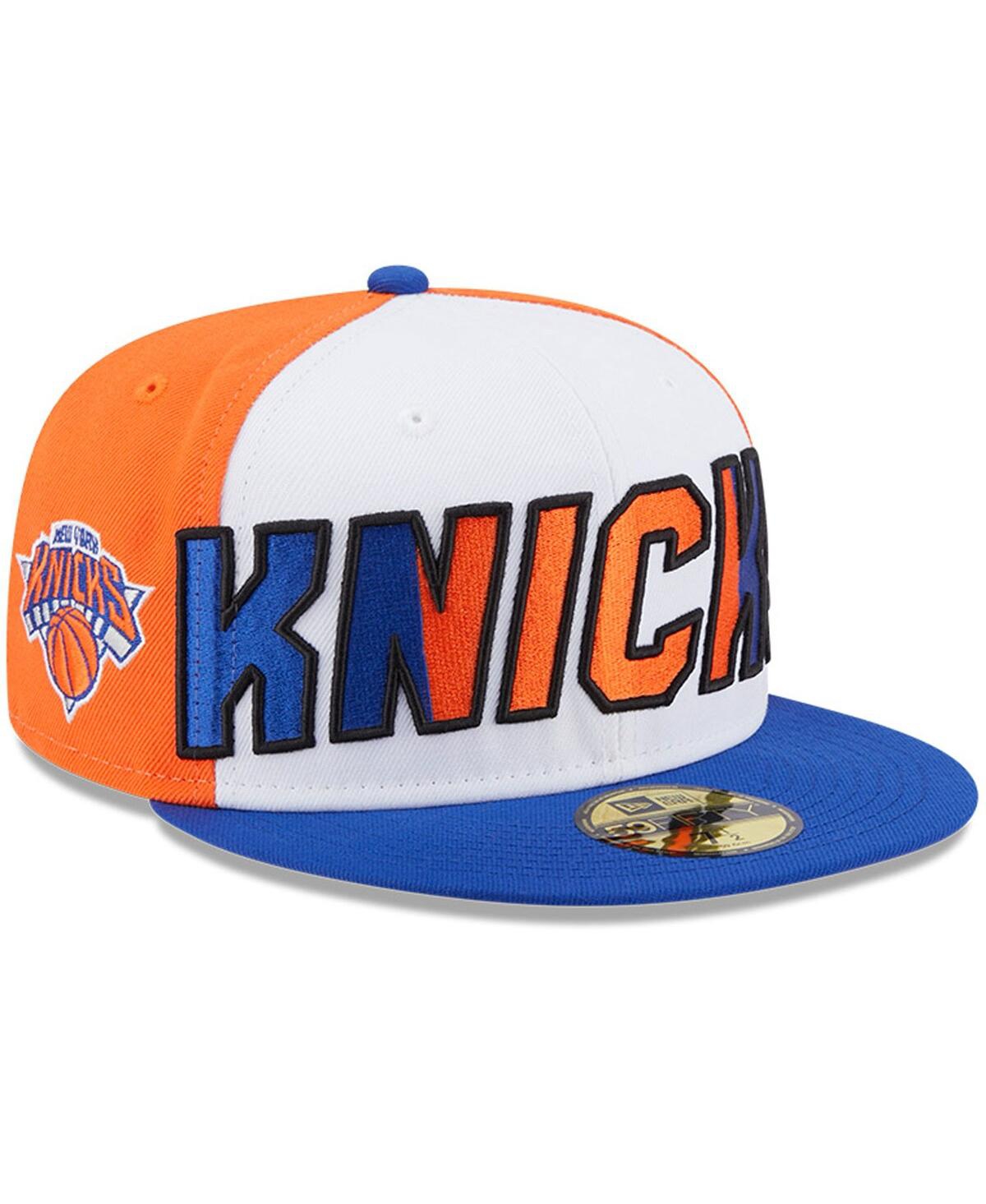 Men's New Era Blue New York Knicks Back Half 9FIFTY Fitted Hat - Blue