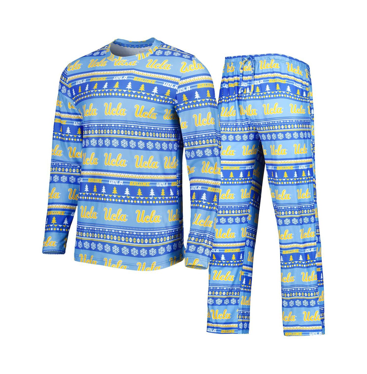 Мужской комплект для сна Concepts Sport Ucla Bruins Swivel: лонгслив и брюки, Blue — фото 2