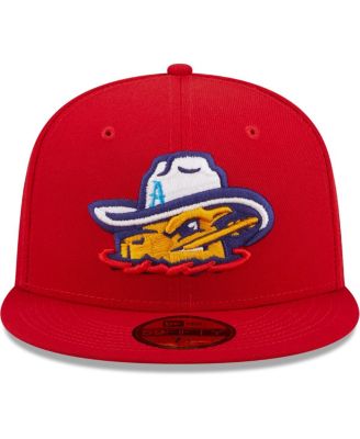 Men's Red Amarillo Sod Poodles Authentic Collection 59Fifty Fitted Hat