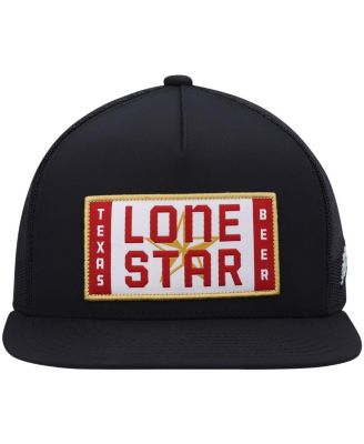 Men's Black Lone Star Logo Trucker Snapback Hat