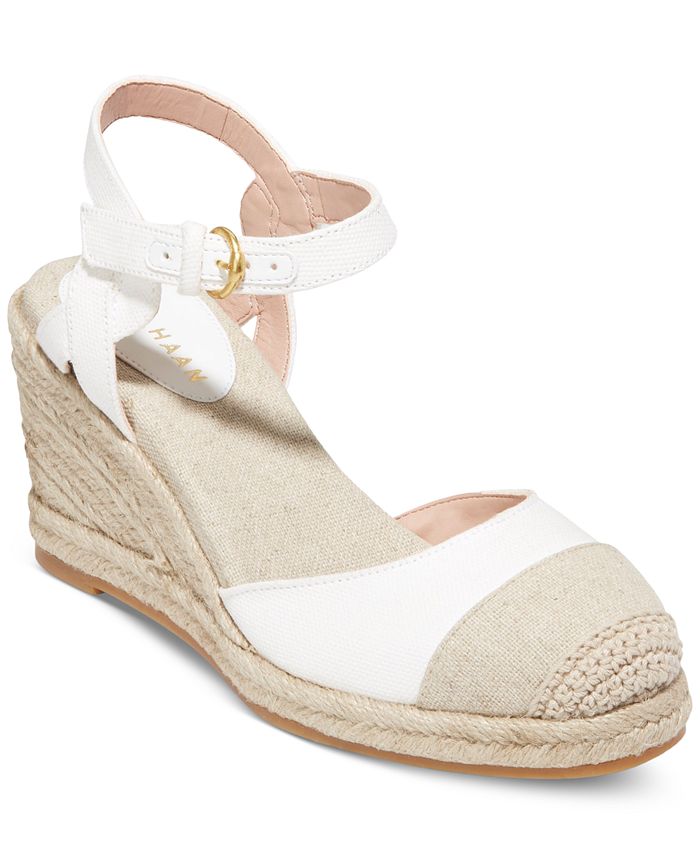 Cole Haan Women's Cloudfeel Ankle-Strap Espadrille Wedge Sandals - Macy's