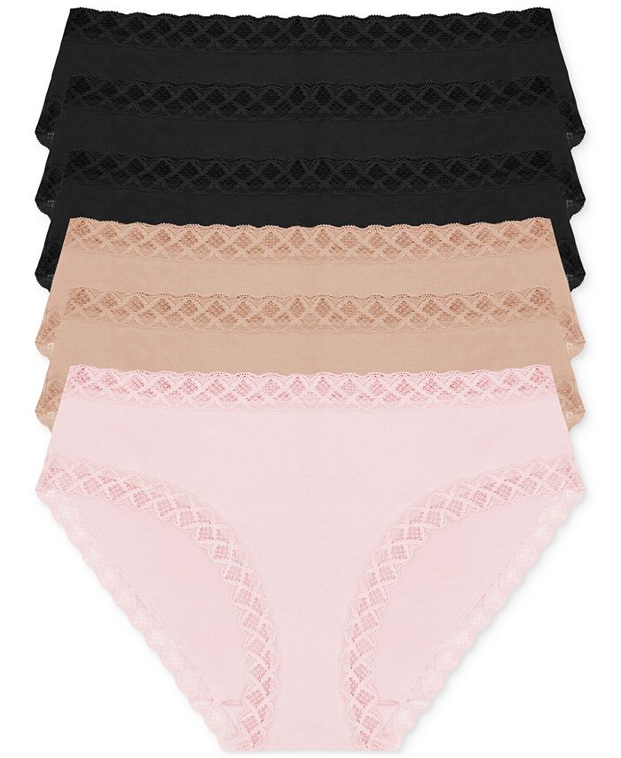 Natori Women's 6Pk. Bliss Girl Brief Underwear 156058P6 Macy's