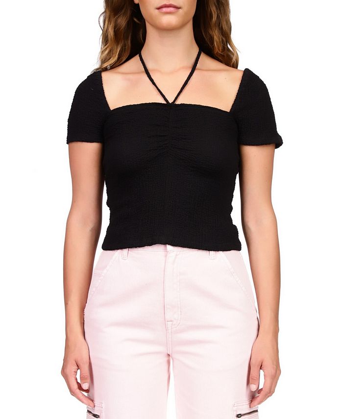 Sanctuary Women's Cap Sleeve Halter Top Macy's