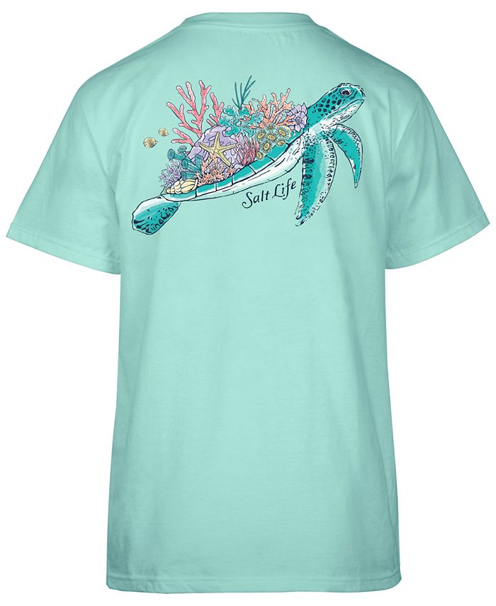 Salt Life Unisex Turtle Flow Cotton Graphic T-Shirt - Macy's