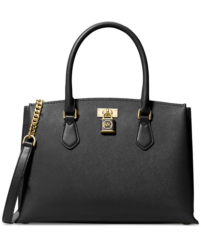 MICHAEL Michael Kors Ruby Large Saffiano Leather Tote Bag in Black