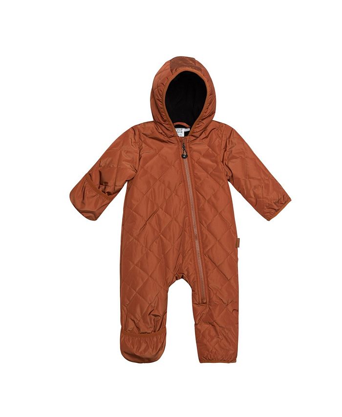 Deux par Deux Baby Boys Baby Baby Quilted One Piece Brown - Macy's