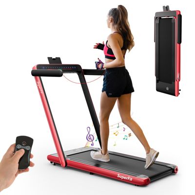 2.25HP 2 in 1 Dual Display Treadmill Jogging Machine