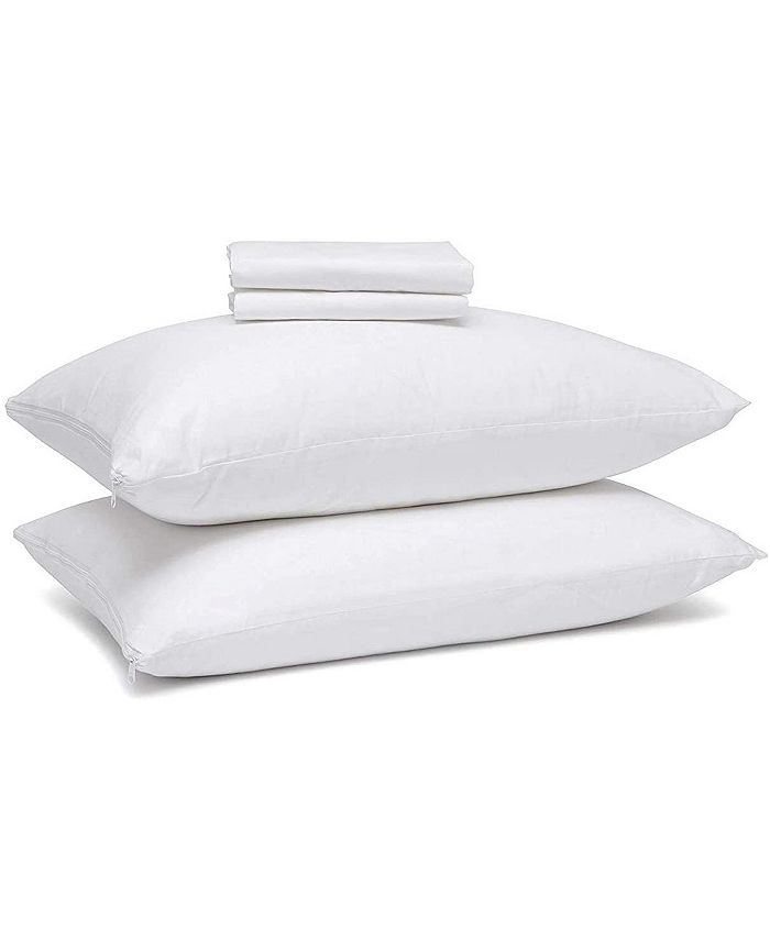 Right Choice Bedding Cotton Pillow Protectors 4 Pack Macy's