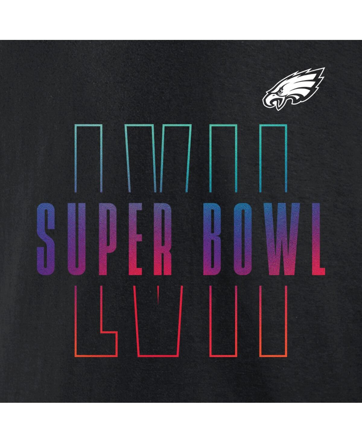 Men's FanaticsPhiladelphia Eagles Super Bowl Lvii Open Sky Big and Tall T-shirt - Black