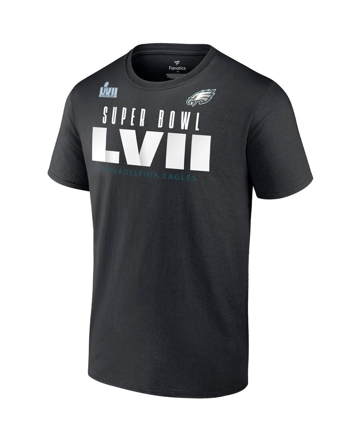 Men's FanaticsPhiladelphia Eagles Super Bowl Lvii Varsity Team Roster Big and Tall T-shirt - Black