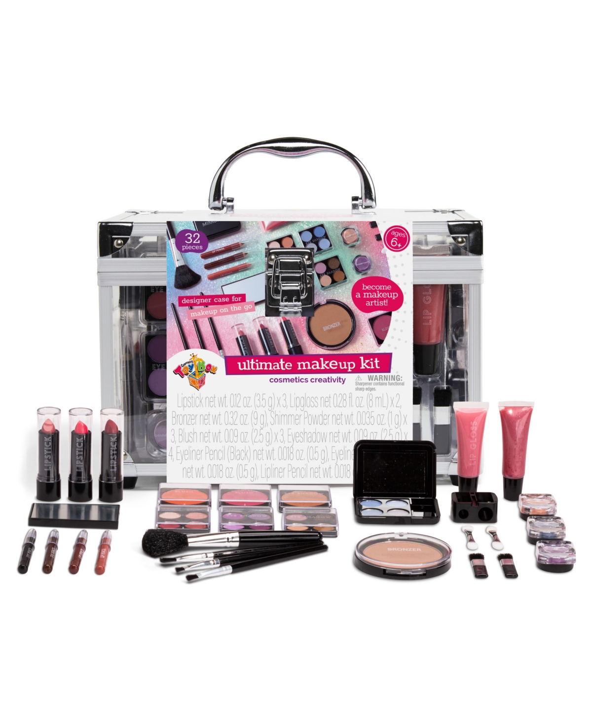 Geoffrey's Toy Box Kids' 30 Piece Ultimate Makeup Artist Kit Set, Created For Macy's In Open Miscellaneous