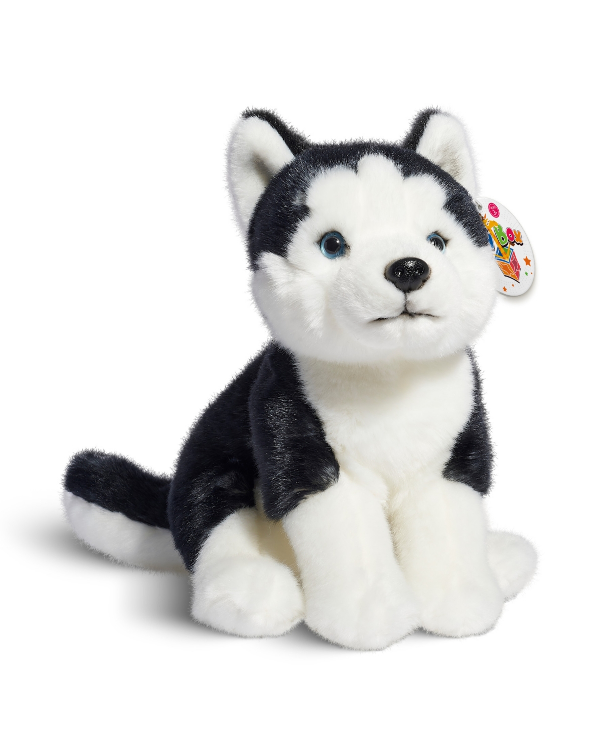 Geoffrey's Toy Box Kids' 10" Siberian Husky Puppy Dog Toy, Created For Macy's In Black