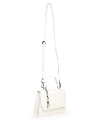☆新作☆ 【Steve Madden】 BECKA ショルダーバッグ（ホワイト） BECKA Bag White Moto Shoulder Strap Handbag – Steve Madden