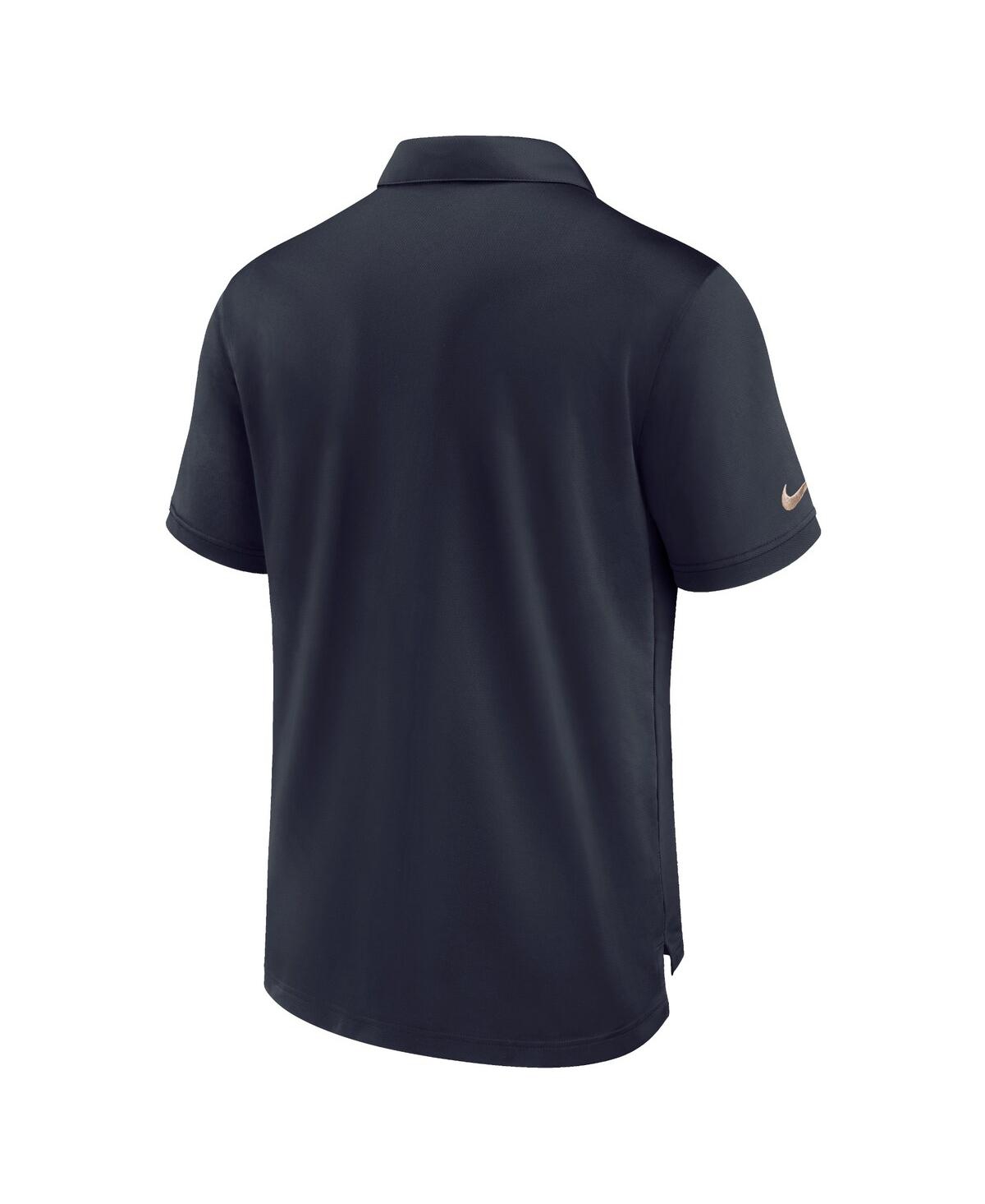 Shop Nike Men's  Navy Barcelona Team Pique Polo Shirt