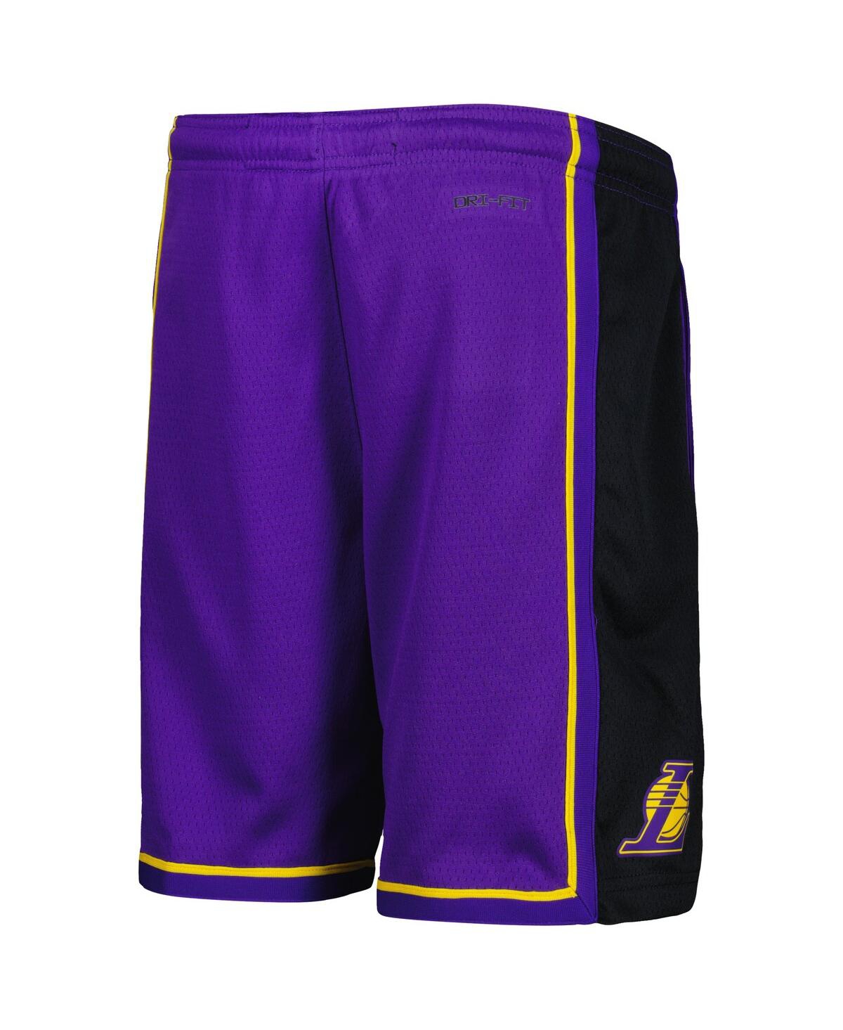 Shop Jordan Big Boys  Purple Los Angeles Lakers Statement Edition Swingman Performance Shorts