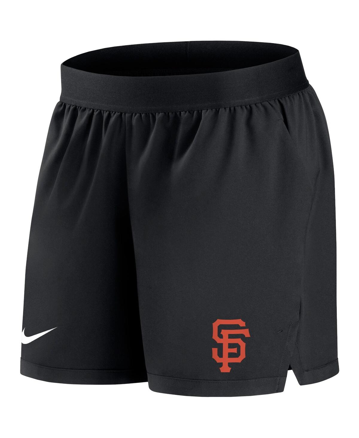 Nike Women's  Black San Francisco Giants Authentic Collection Flex Vent Max Performance Shorts In Black
