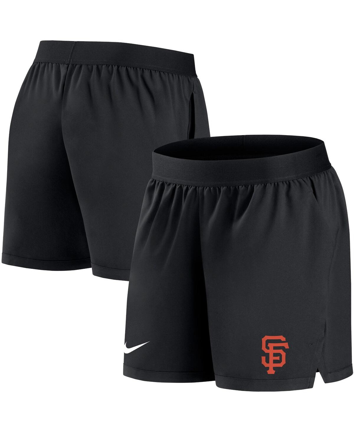 Nike Women's  Black San Francisco Giants Authentic Collection Flex Vent Max Performance Shorts In Black