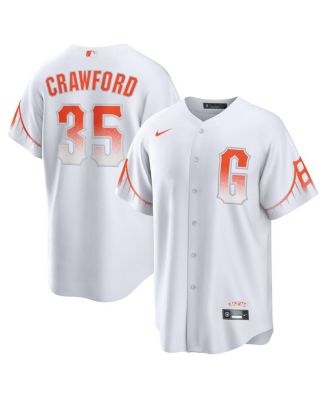 San Francisco Giants Nike Official Replica Alternate Jersey - Mens with  Crawford 35 printing