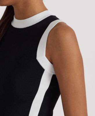 Lauren Ralph Lauren Women's Two-Tone Sleeveless Sweater