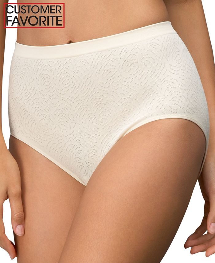 Bali Comfort Revolution Microfiber Damask Brief Underwear 803J - Macy's