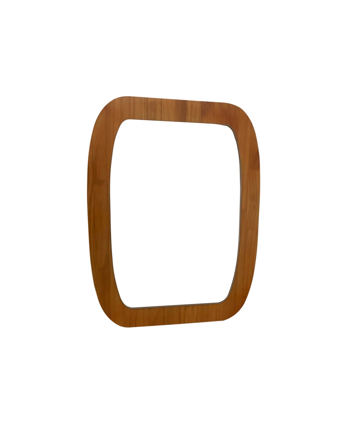 Rectangular Wood Mirror, 25" x 33" - Brown