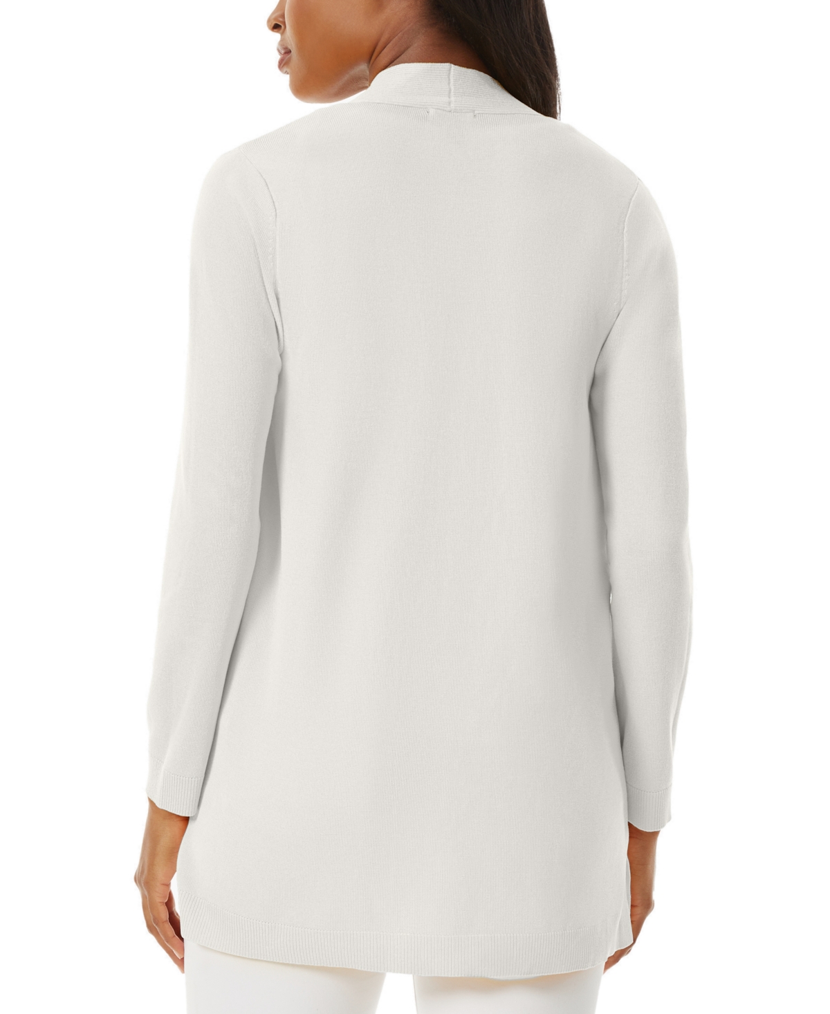 Jones New York Petite Icon Open-Front Relaxed Cardigan