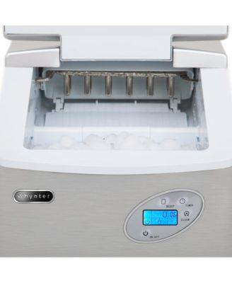 Portable Ice Maker 49 lb capacity - Stainless Steel