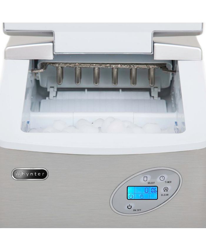 Whynter Portable Ice Maker 49 lb capacity Stainless Steel Macy's