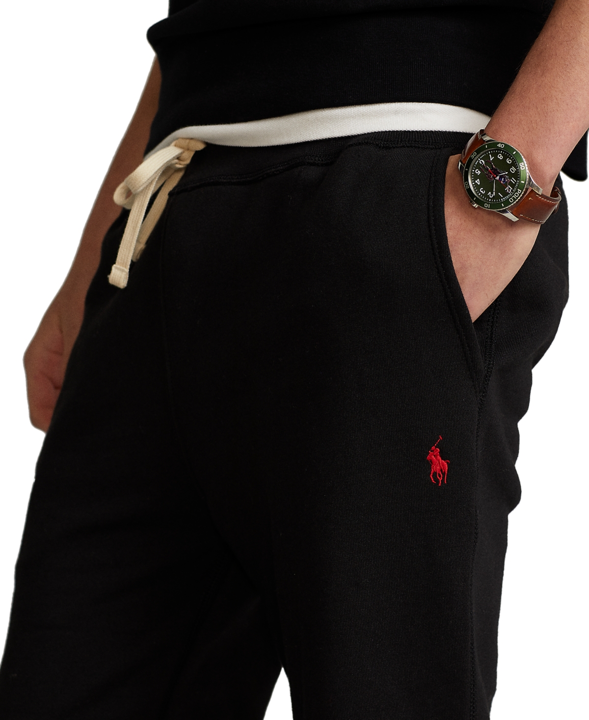 Shop Polo Ralph Lauren Men's Cotton-blend-fleece Pants In Sport Heather