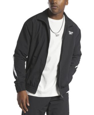 Reebok - Men's Classics Vector Regular-Fit Pieced Logo Full-Zip Track Jacket