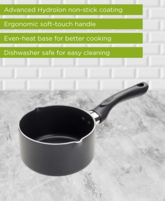 Aluminum 1 Quart Evolve Non-Stick Saucepan with Pouring Spouts