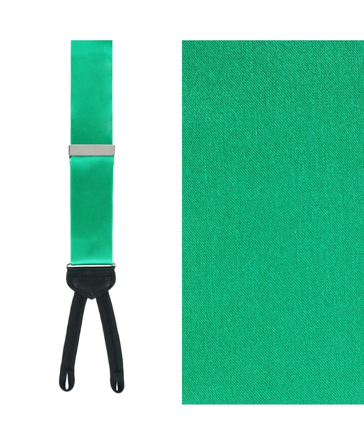 Trafalgar Men's Sutton Solid Color Silk Formal End Suspenders