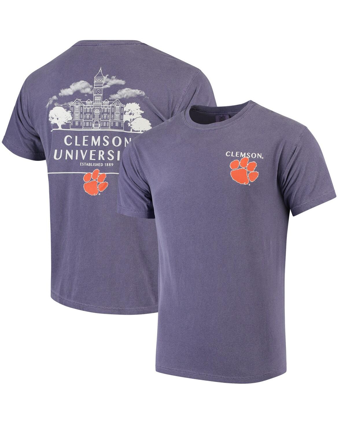 Men's Purple Clemson Tigers Campus Local Comfort Colors T-shirt - Purple