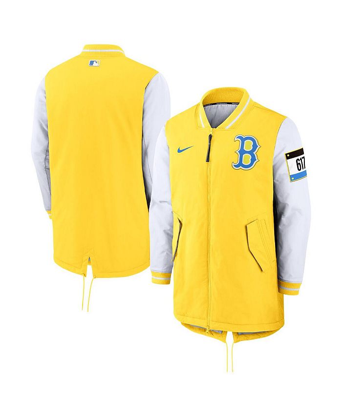 Nike Men's Yellow Boston Red Sox Authentic Collection City Connect Dugout  Jacket - Macy's