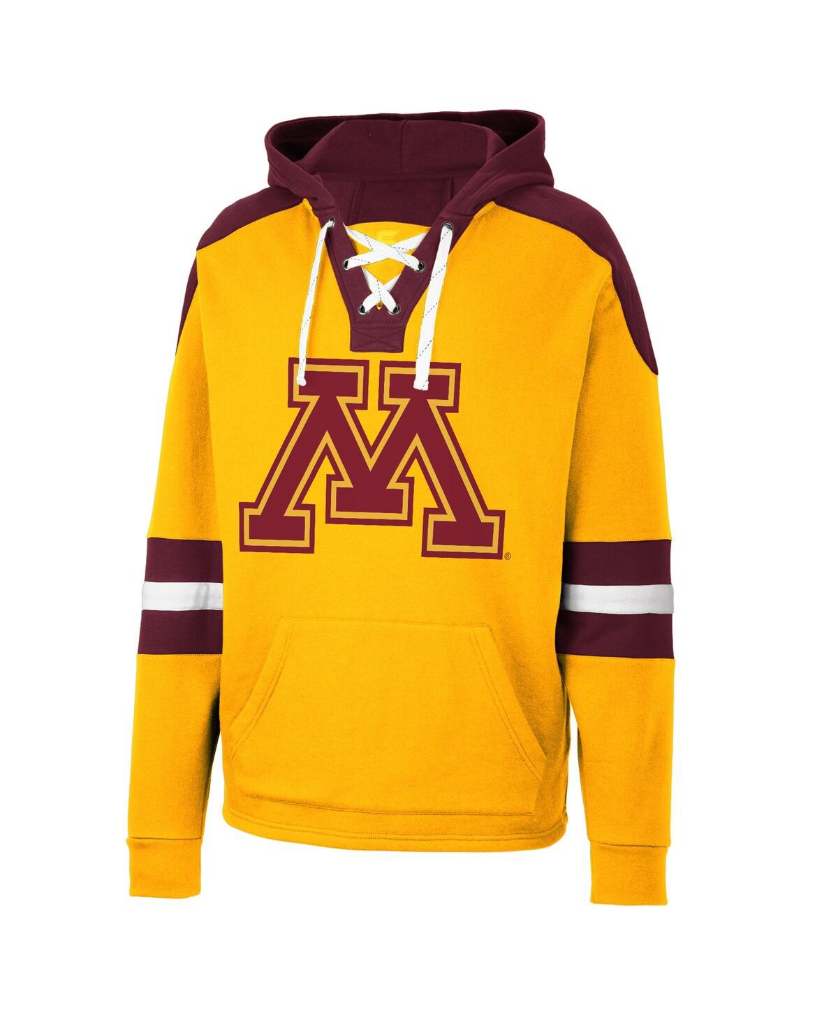 Shop Colosseum Men's  Gold Minnesota Golden Gophers Lace-up 4.0 Pullover Hoodie