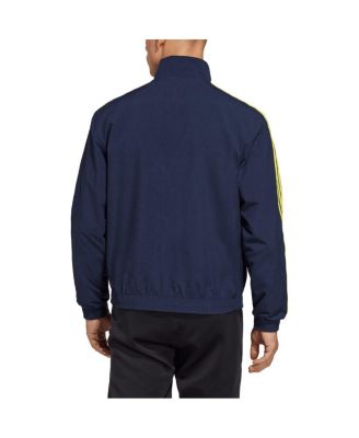 Men's Navy and Yellow Nashville SC 2023 On-Field Anthem Full-Zip Reversible Team Jacket