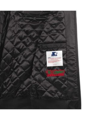 Men's x Ty Mopkins Black Las Vegas Raiders Black History Month Satin Full-Zip Jacket